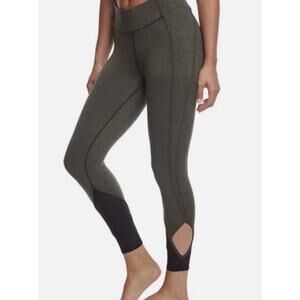 Free People Movement Ace Yoga Leggings Athleisure Yoga Heathered Green Mesh XS